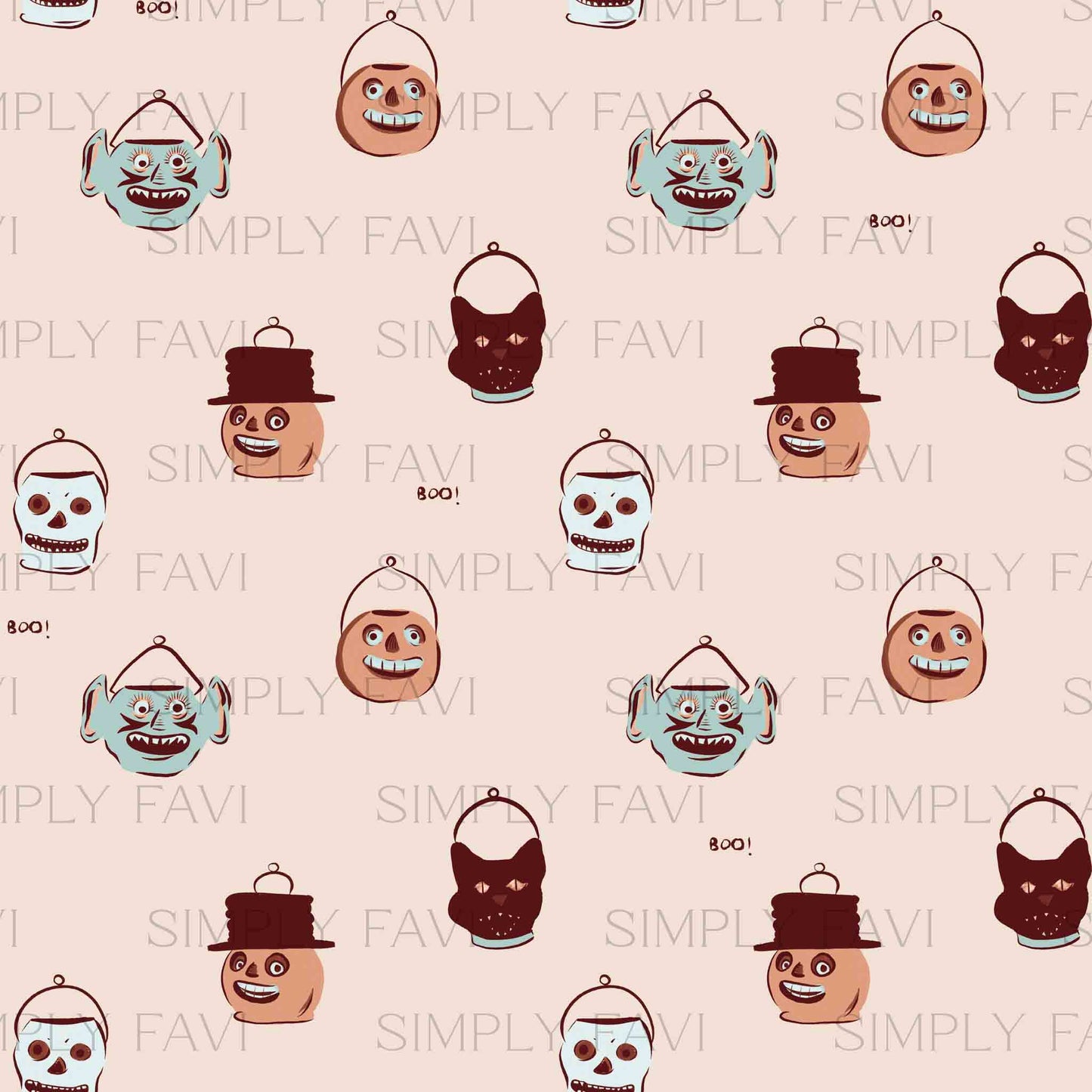 Boho Vintage Buckets