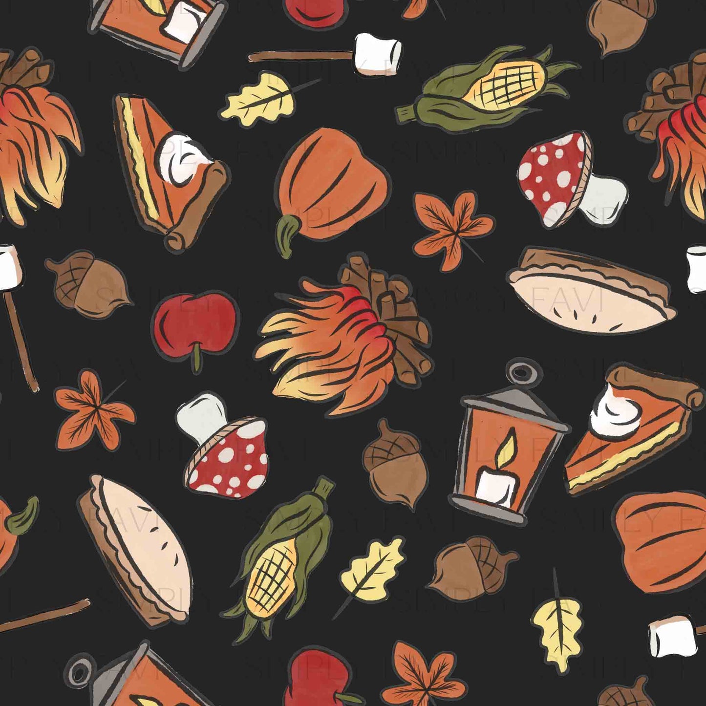 Camp Fire Vibes - Black