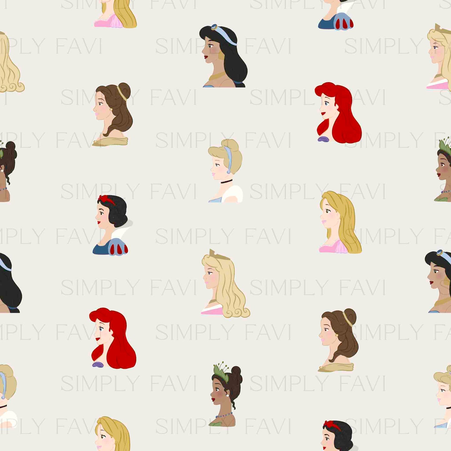 Princess Profile (set of 4)