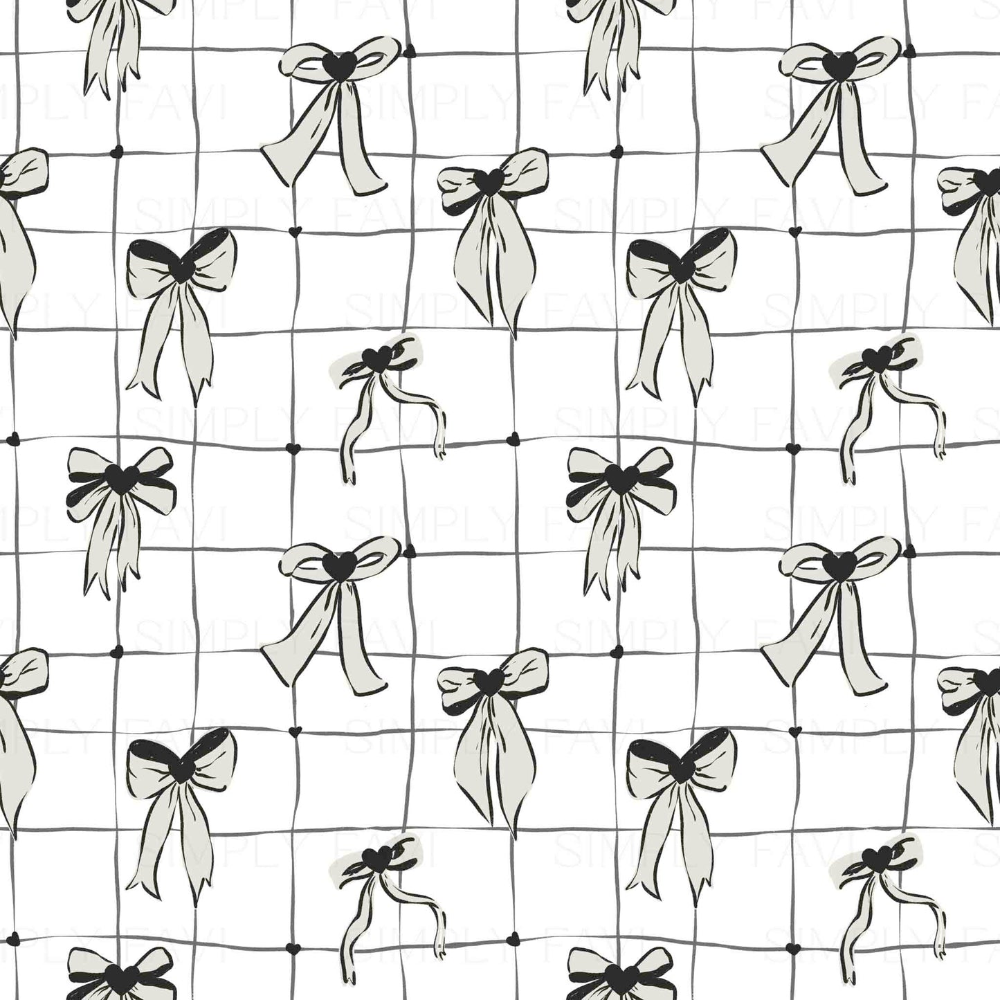 For the Love of Bows Black Set