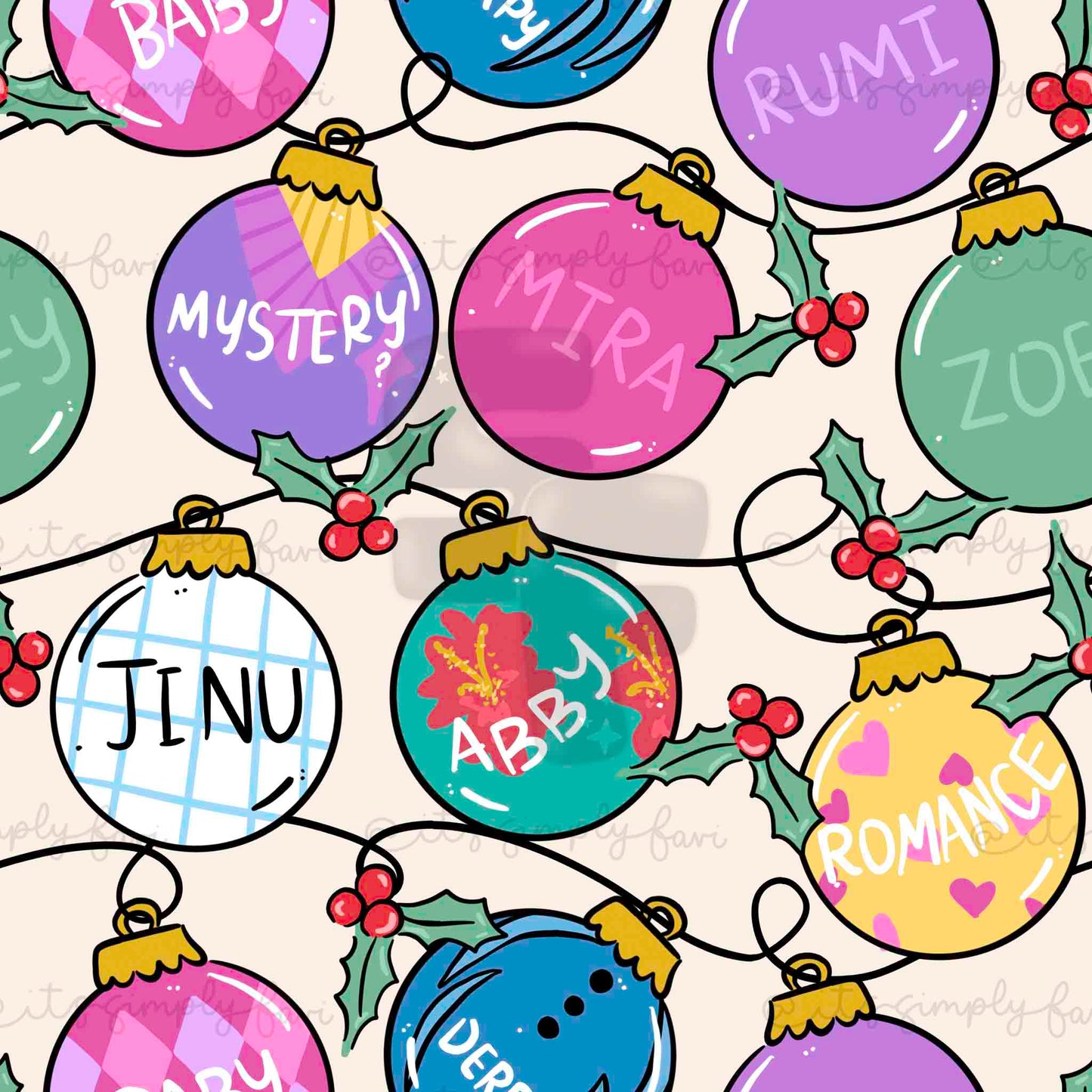 Hunting Girlies Ornaments (bundle)