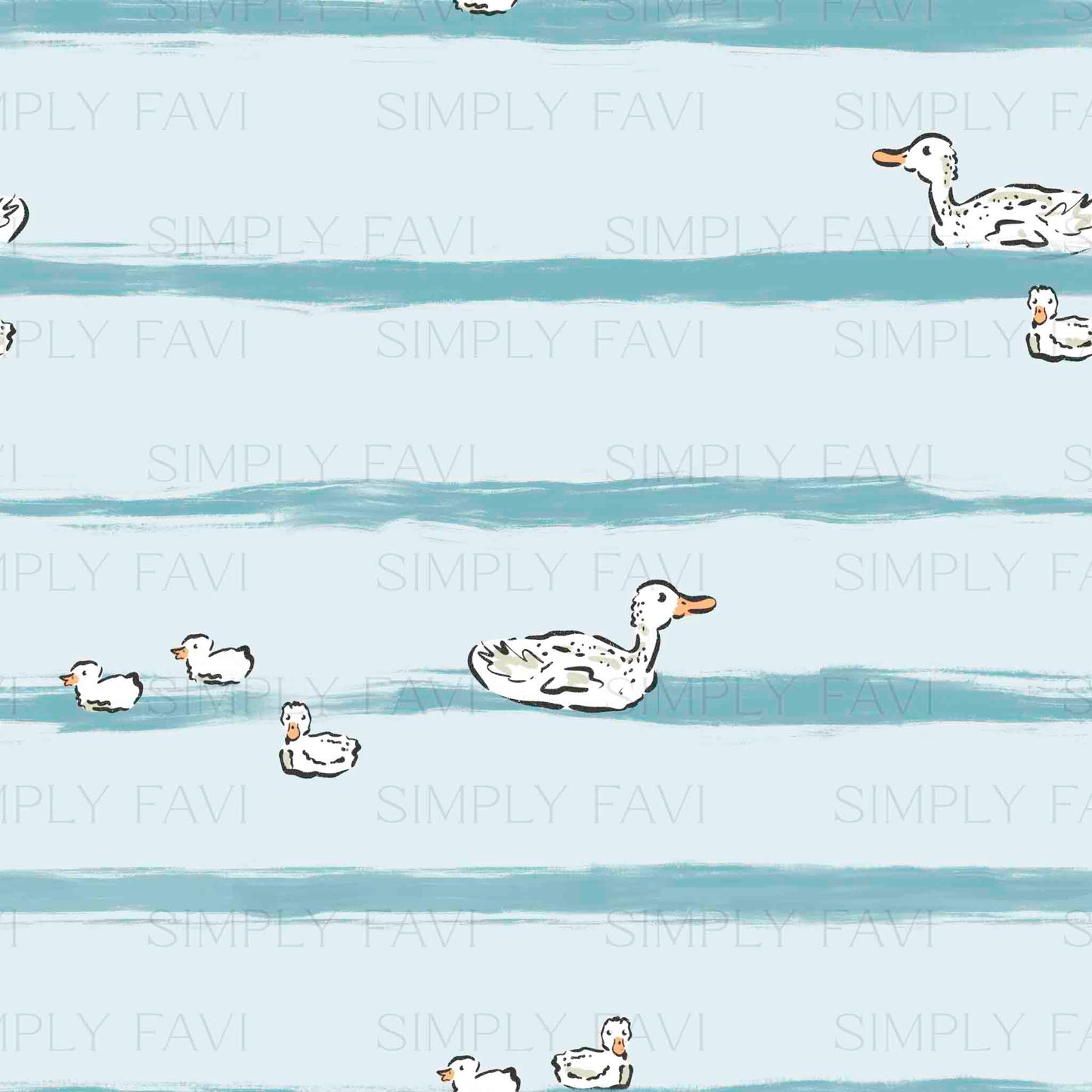 Lil Duckies Swimming