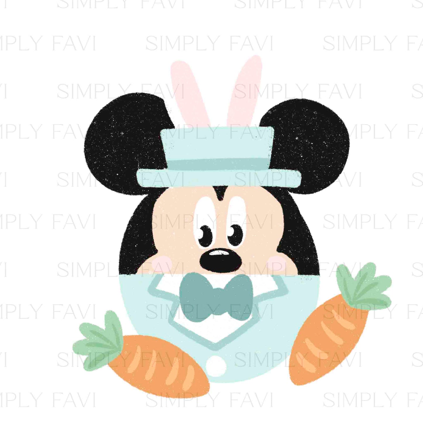 Easter Mouse PNG (set of 5)