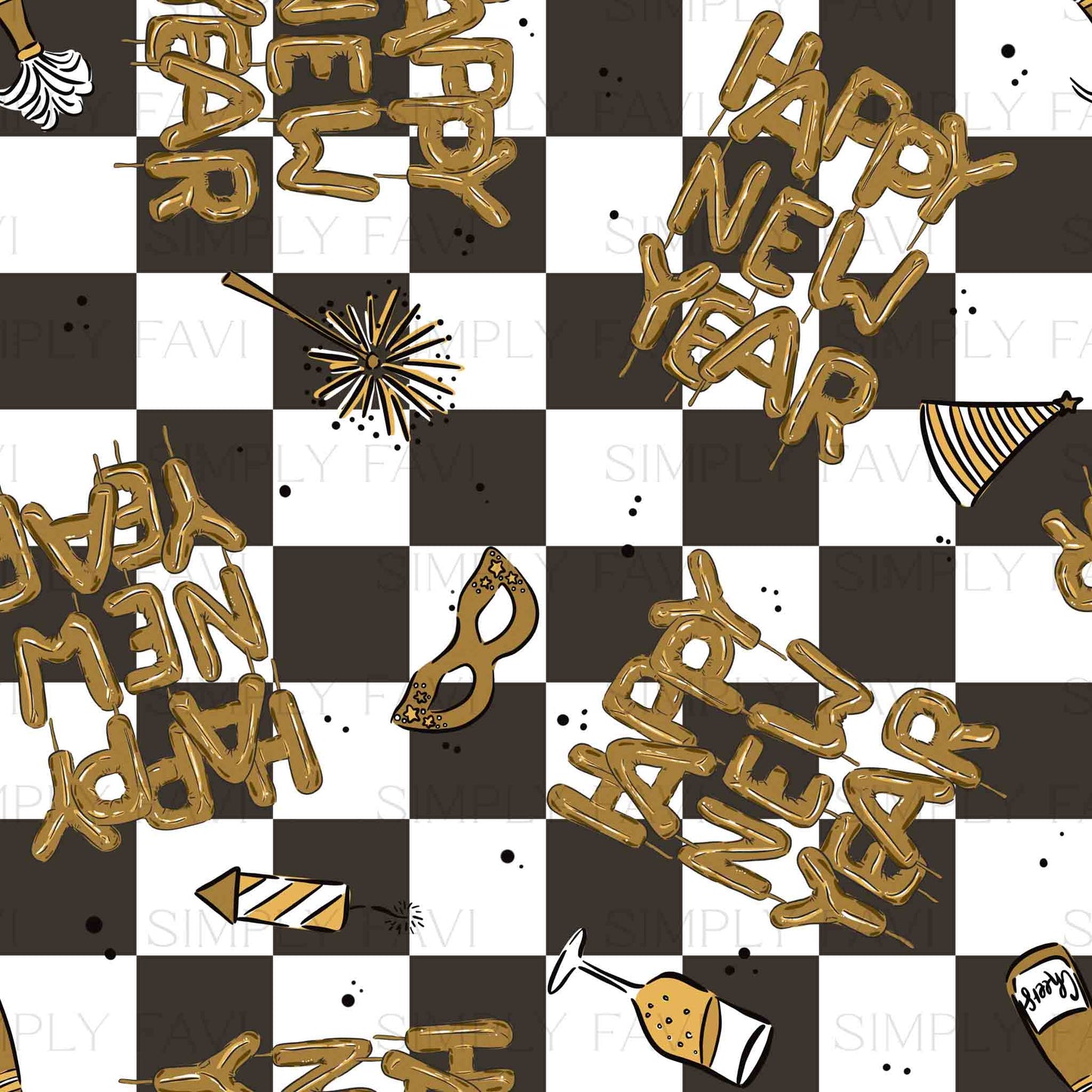 New Years Balloon | Set of 2