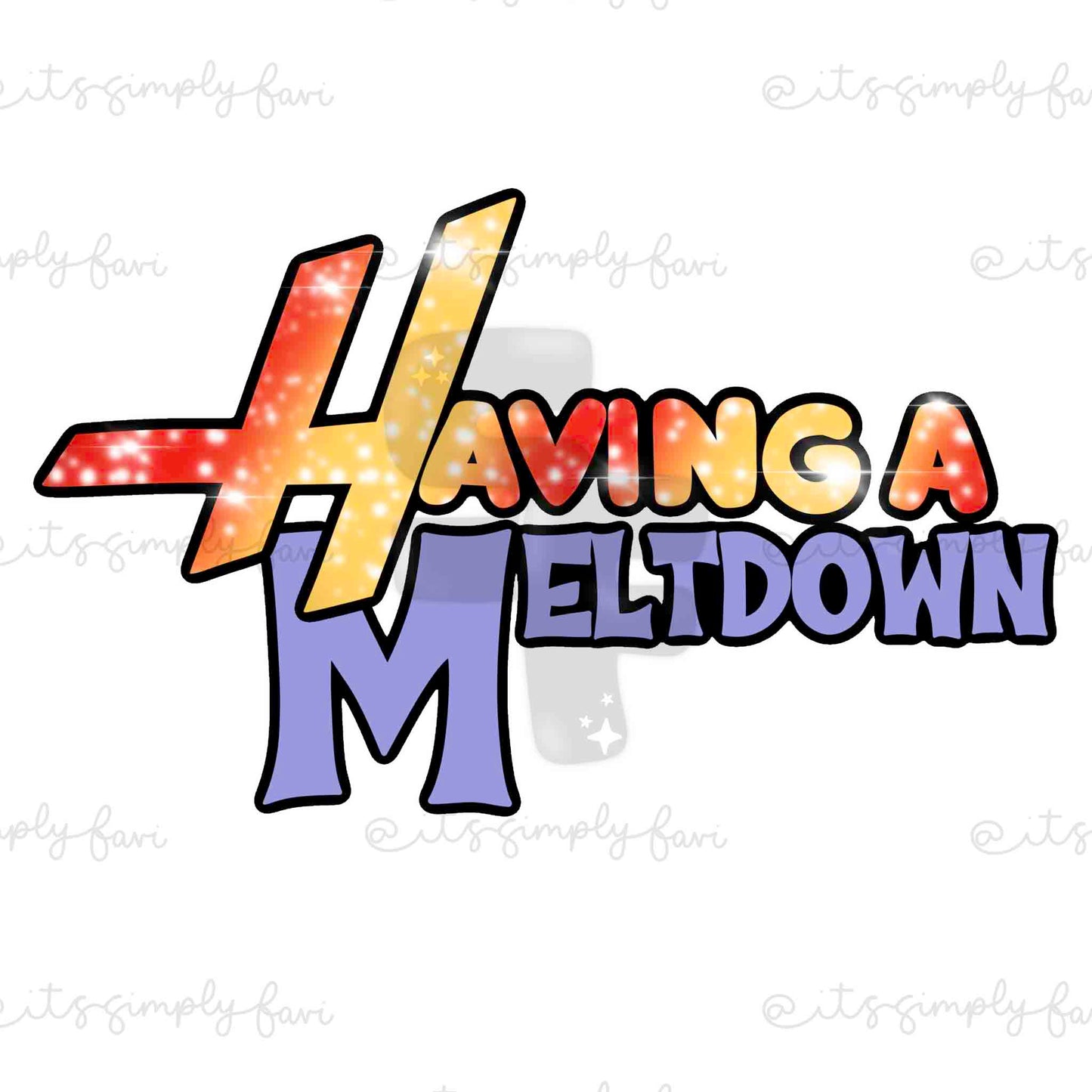 Having a Meltdown PNG