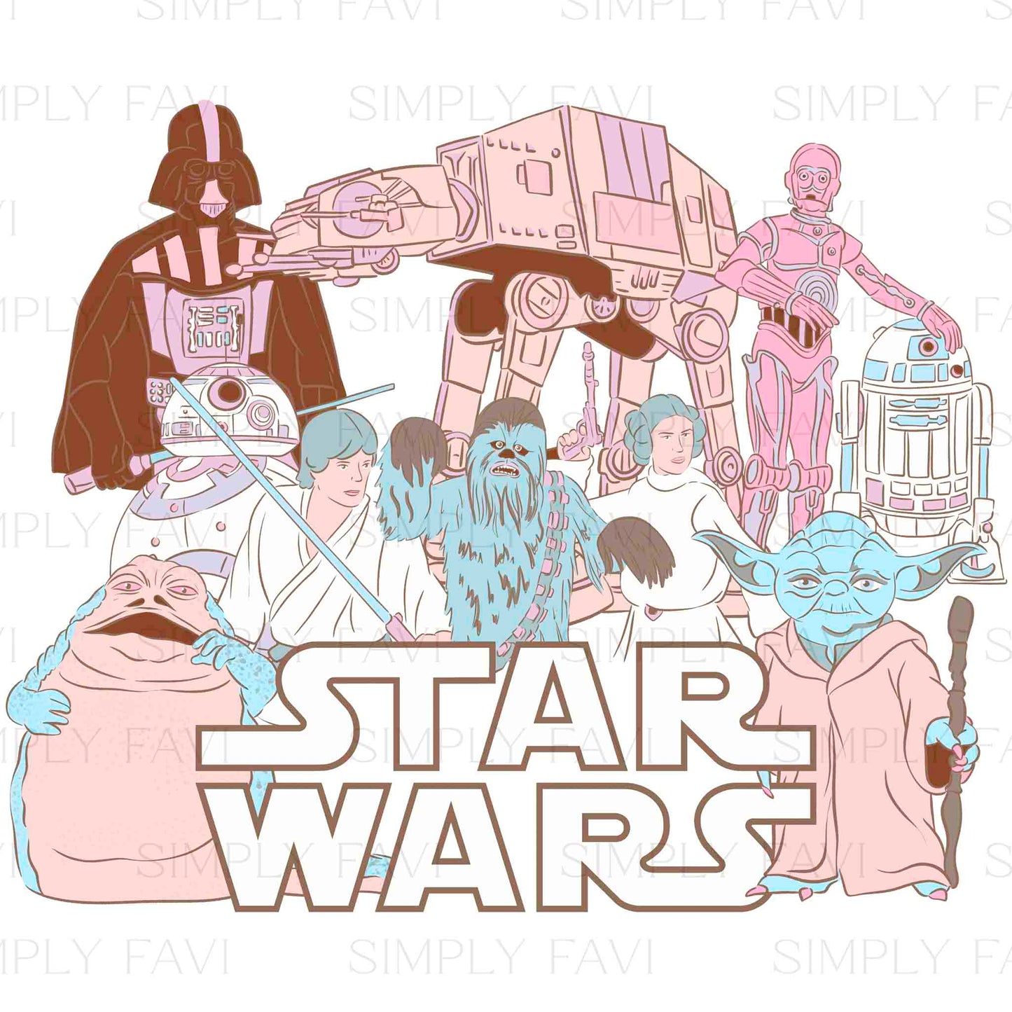 May the Stars be with You PNGs (Girly Set)