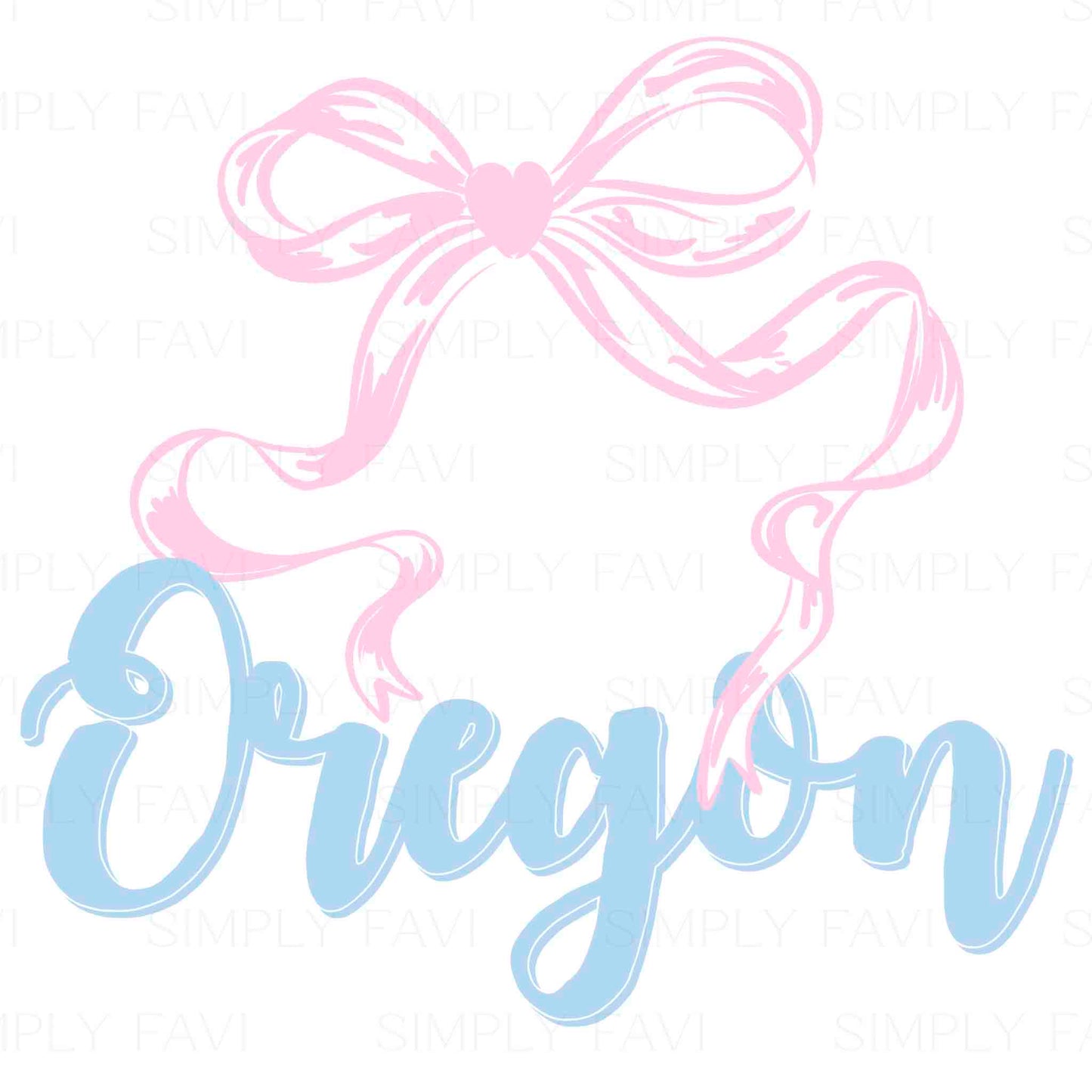 Pink Bow States (set of 50)