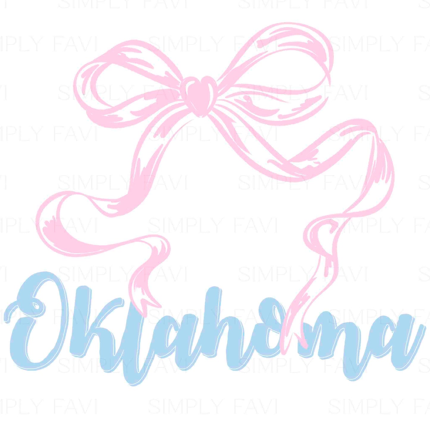 Pink Bow States (set of 50)