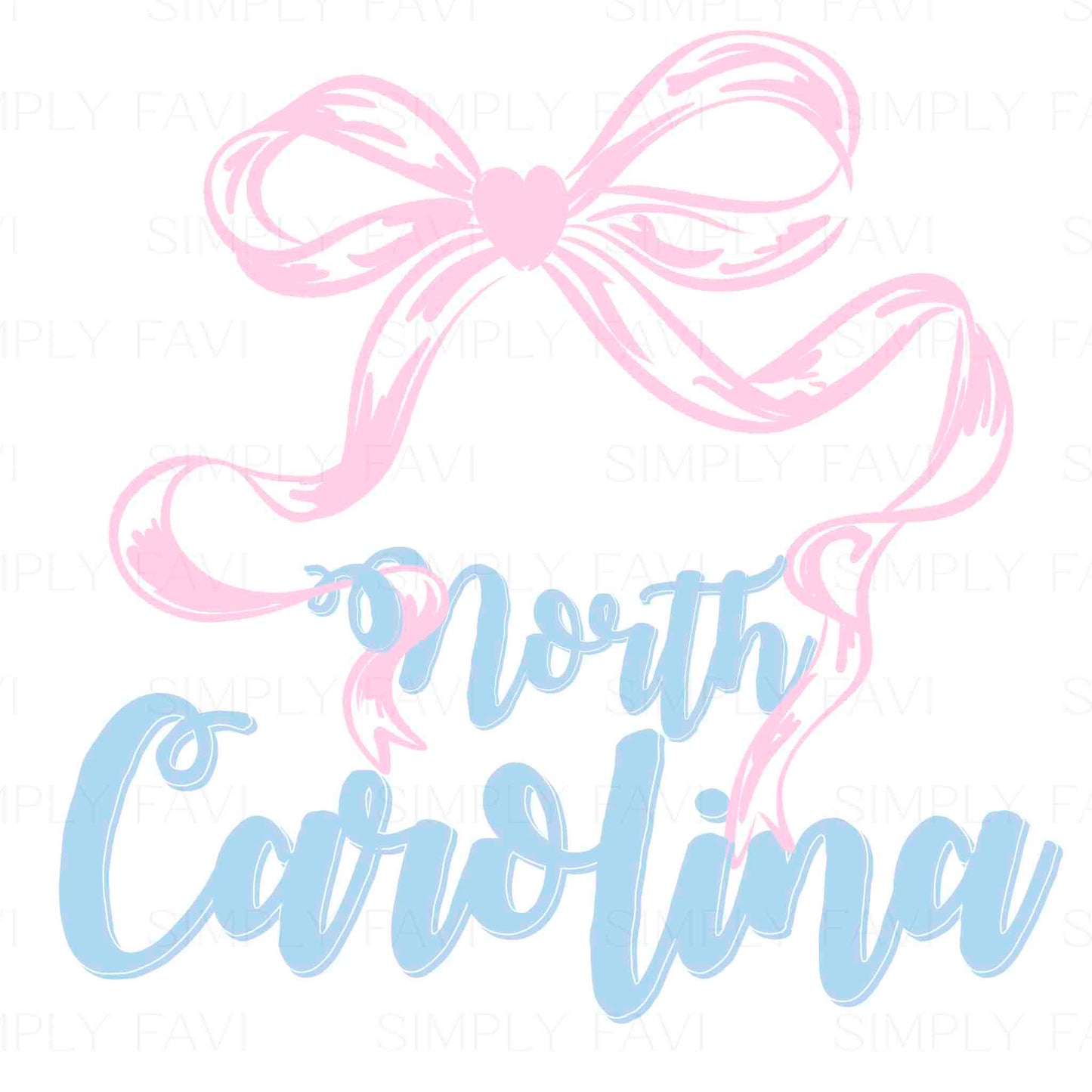 Pink Bow States (set of 50)