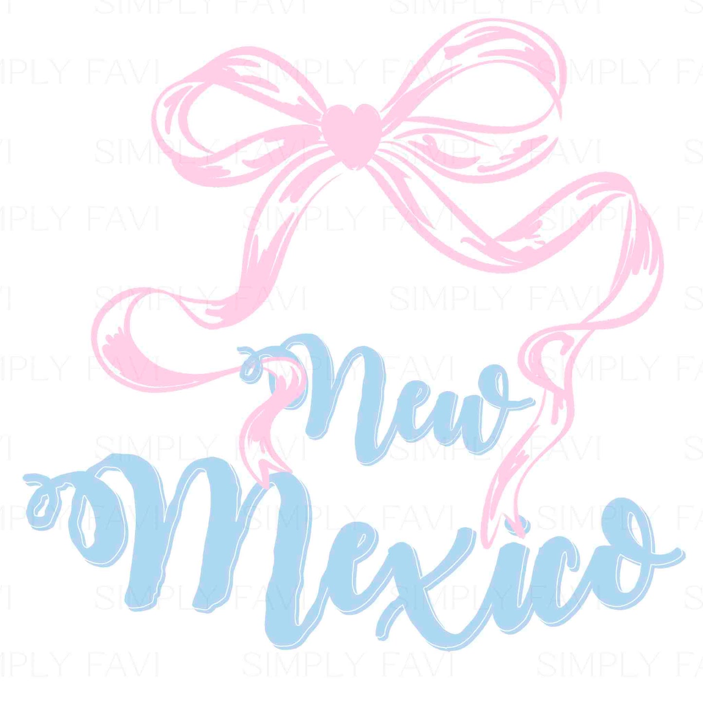 Pink Bow States (set of 50)