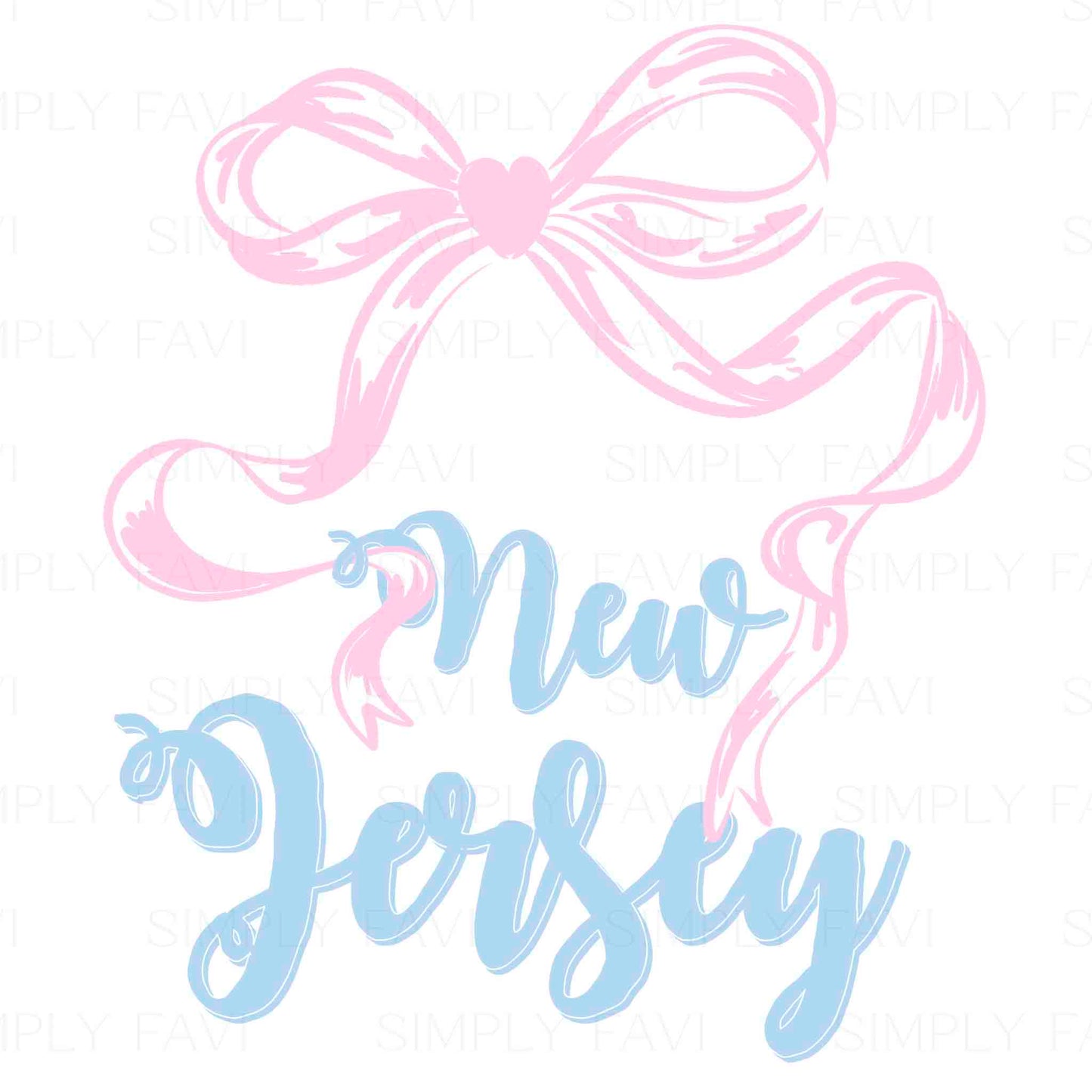 Pink Bow States (set of 50)