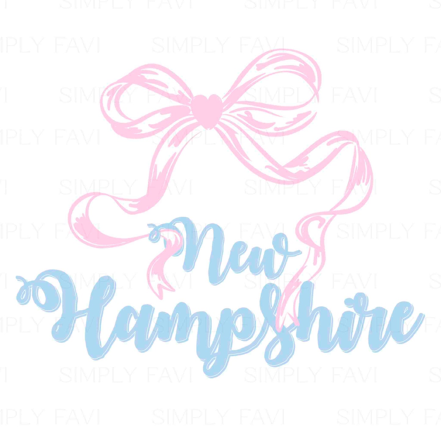 Pink Bow States (set of 50)