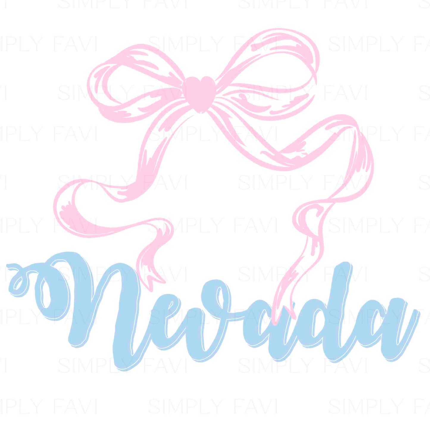 Pink Bow States (set of 50)