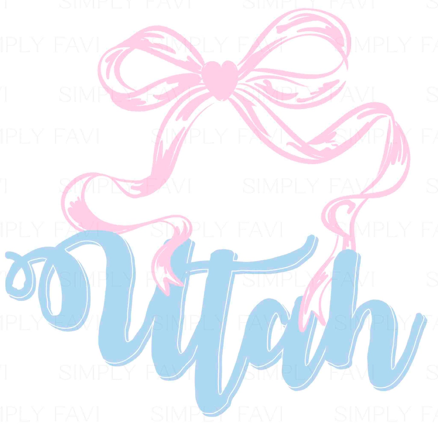 Pink Bow States (set of 50)