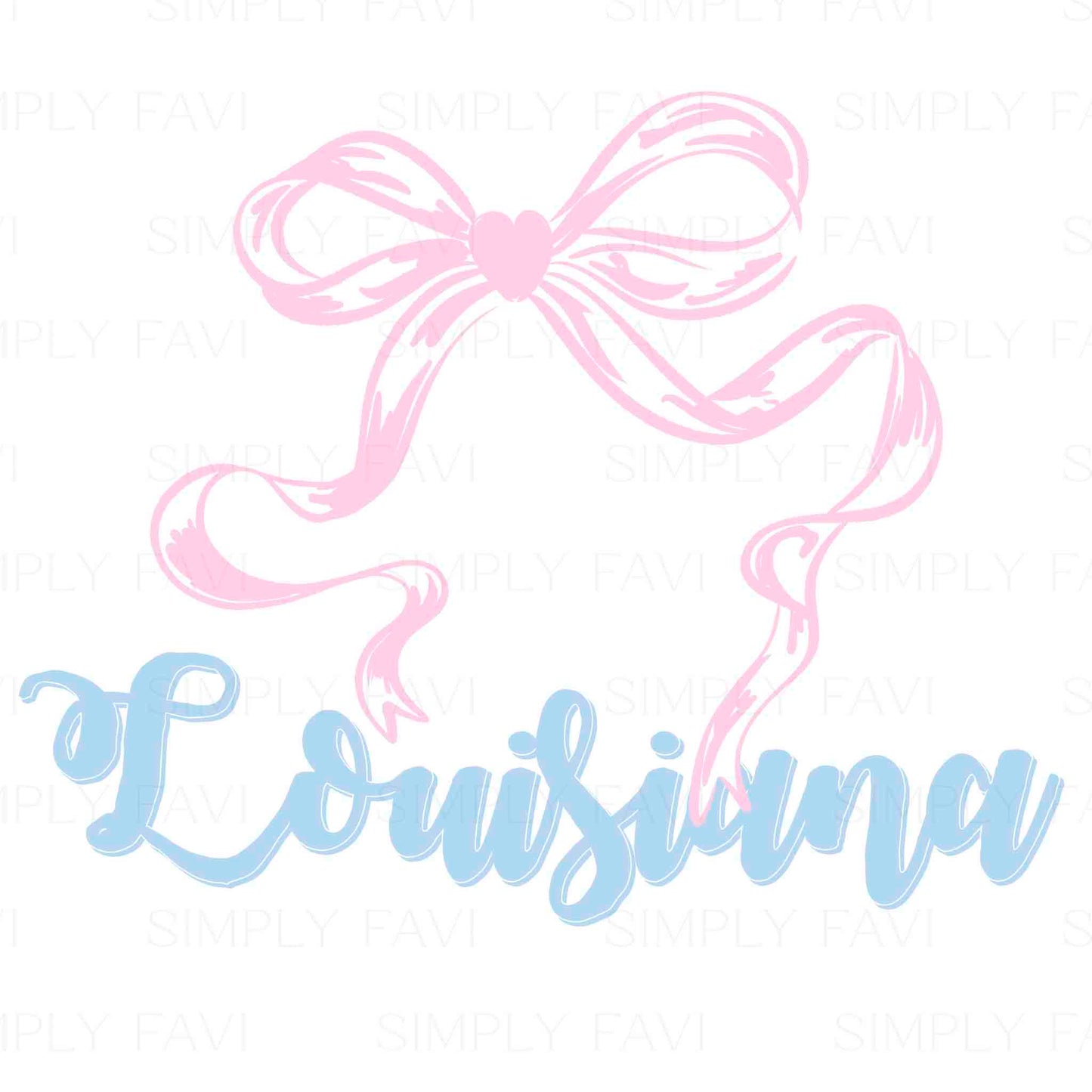 Pink Bow States (set of 50)
