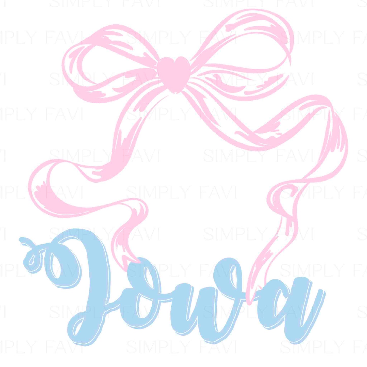 Pink Bow States (set of 50)