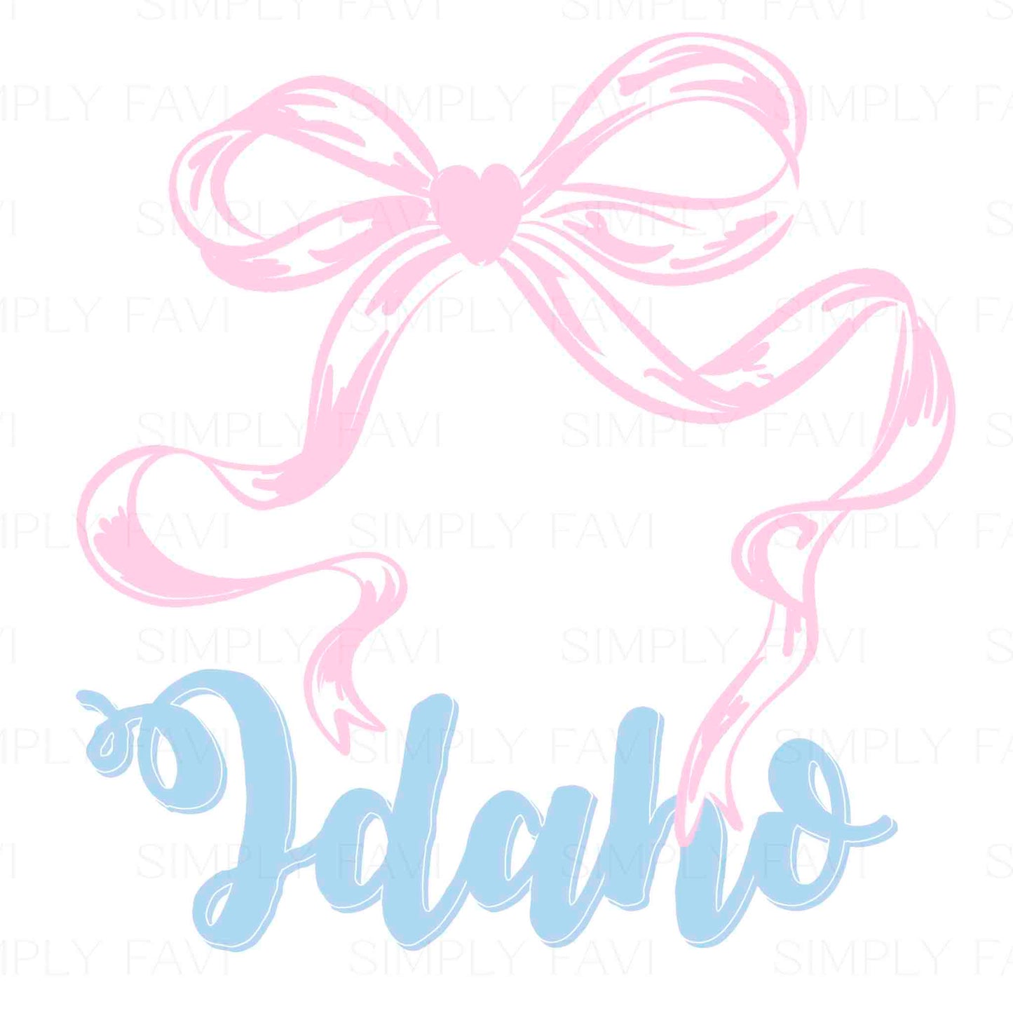 Pink Bow States (set of 50)