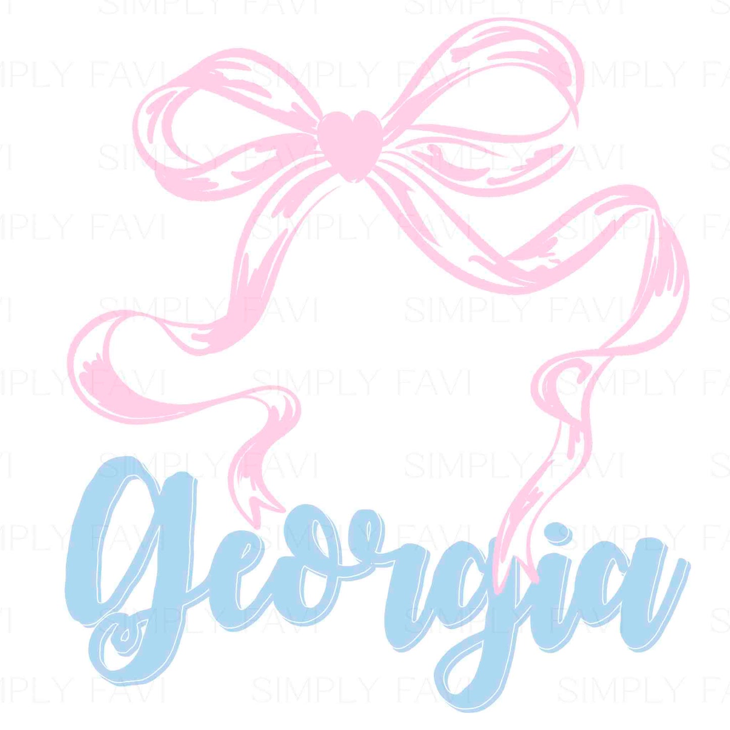Pink Bow States (set of 50)
