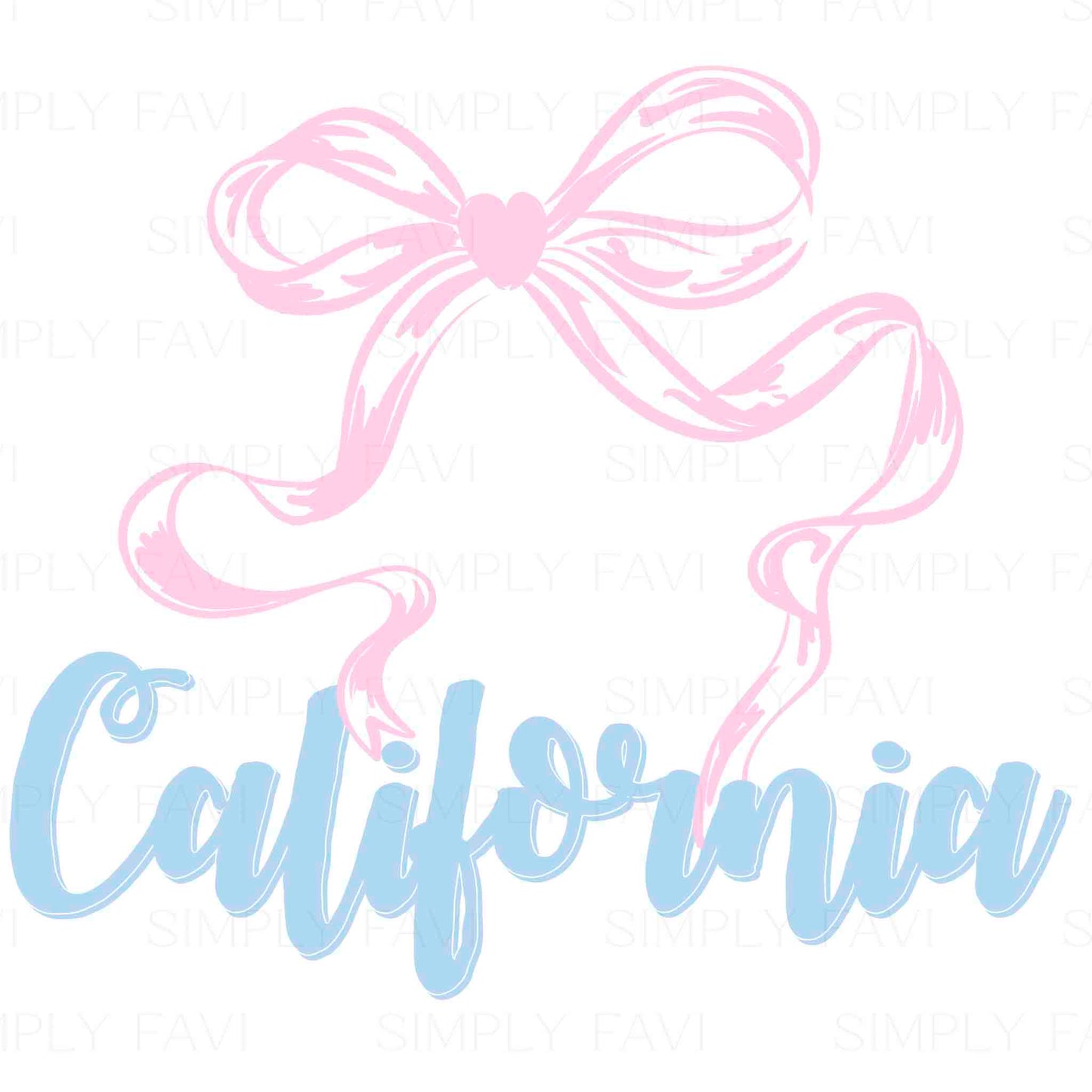 Pink Bow States (set of 50)