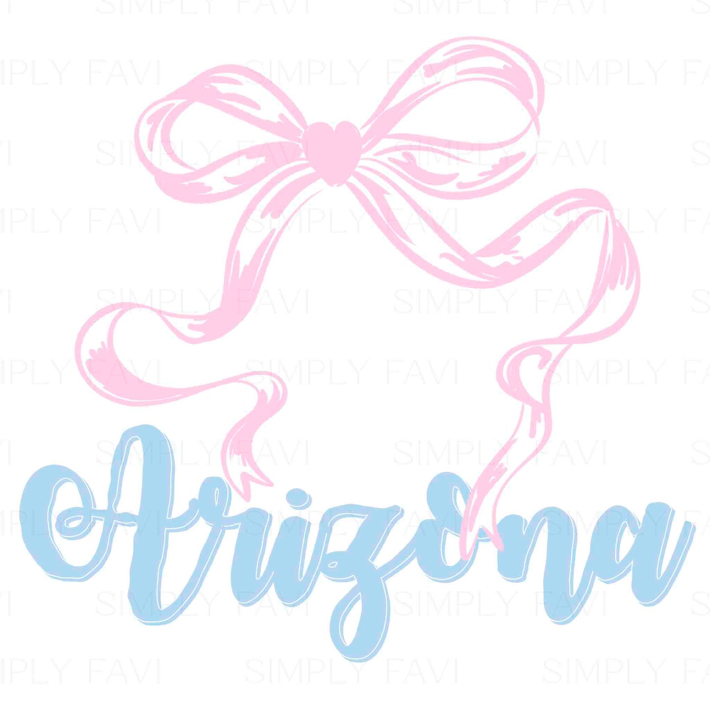 Pink Bow States (set of 50)