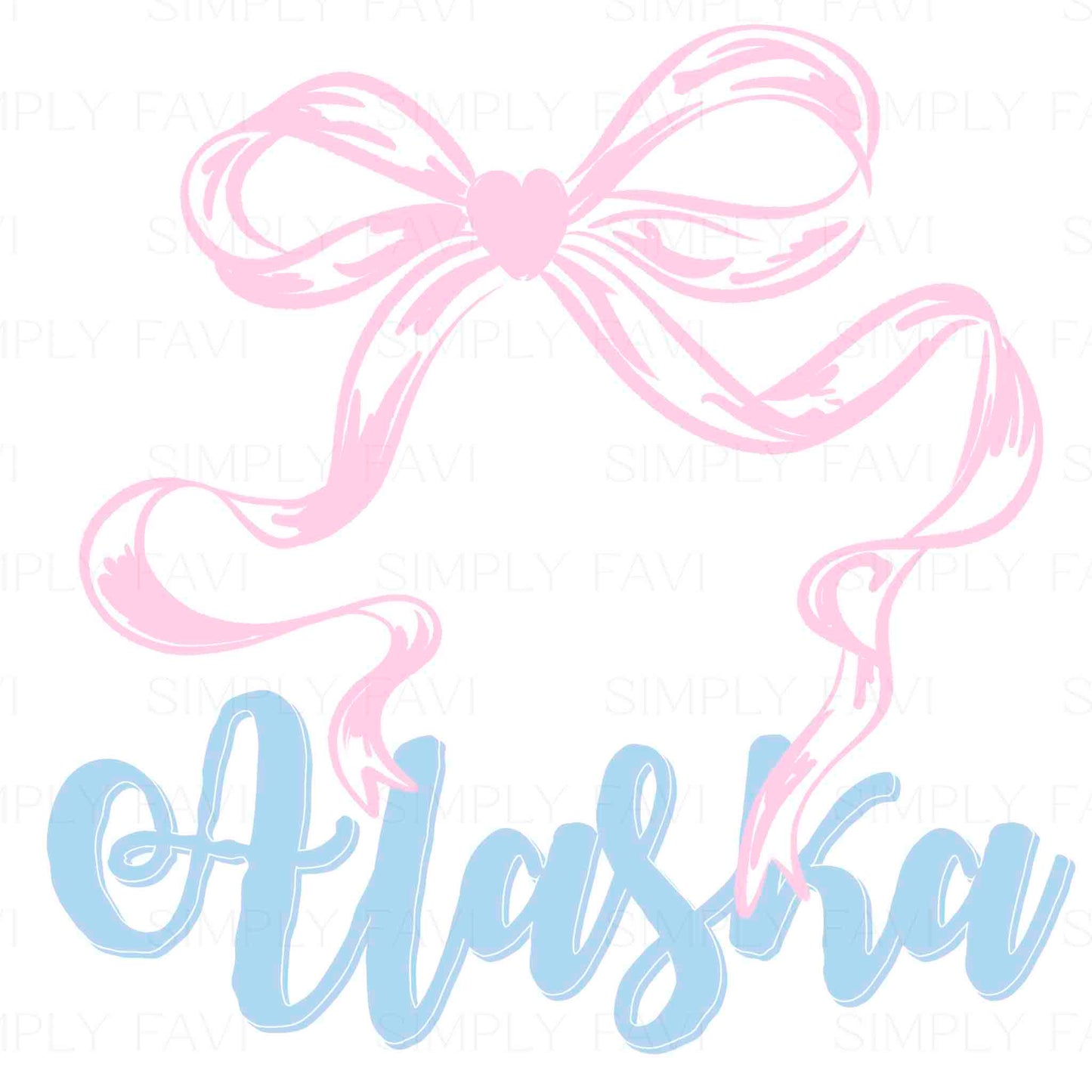 Pink Bow States (set of 50)