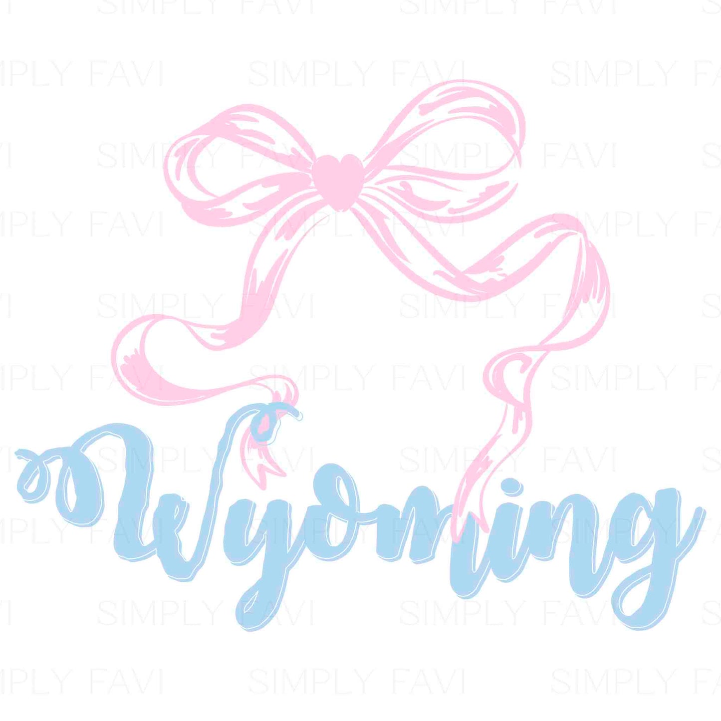 Pink Bow States (set of 50)