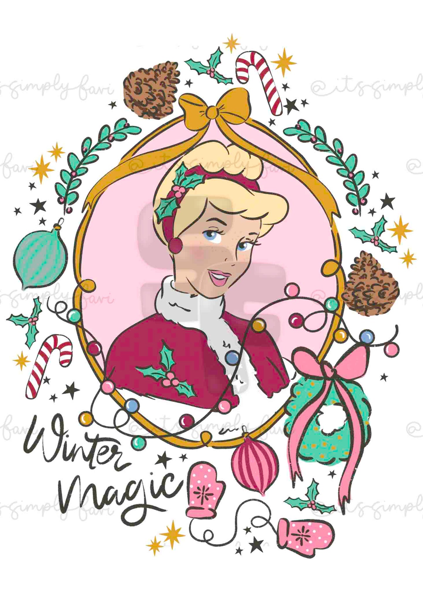 The Winter Magic Princesses PNG