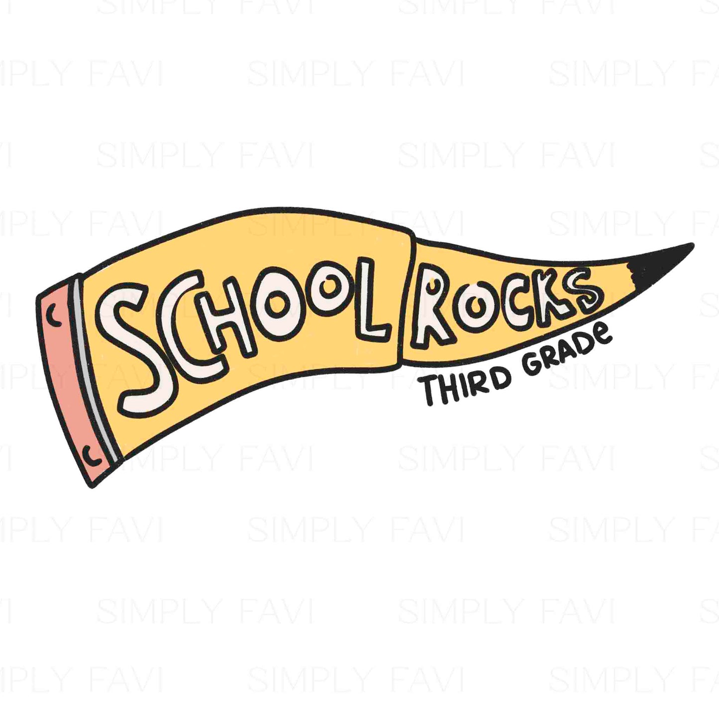 School Rocks PNG (set of 8)