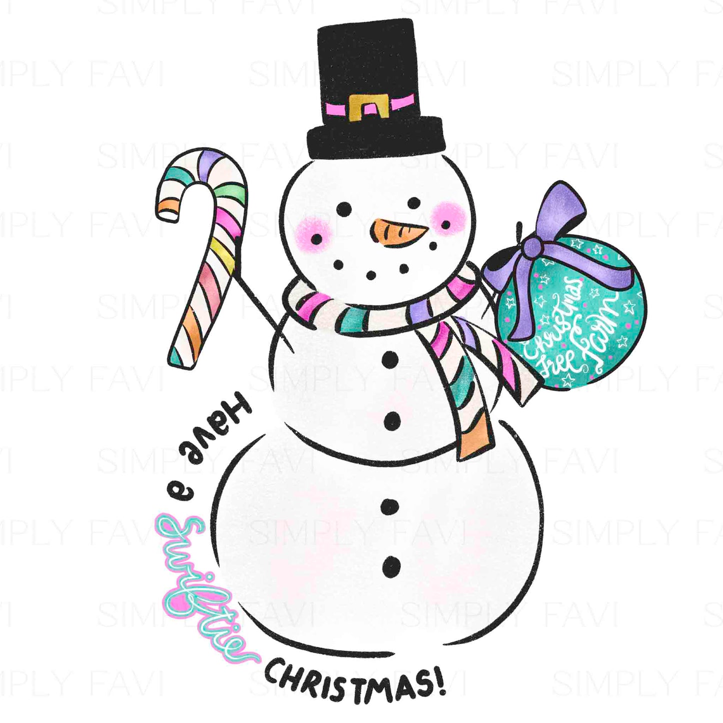 Swiftie Snowman PNG