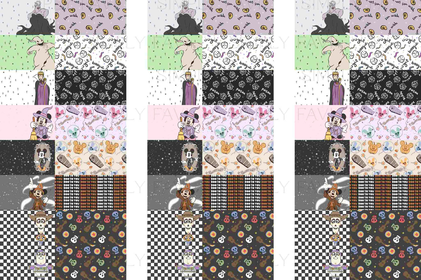 Spooky Two Tone Bow Files