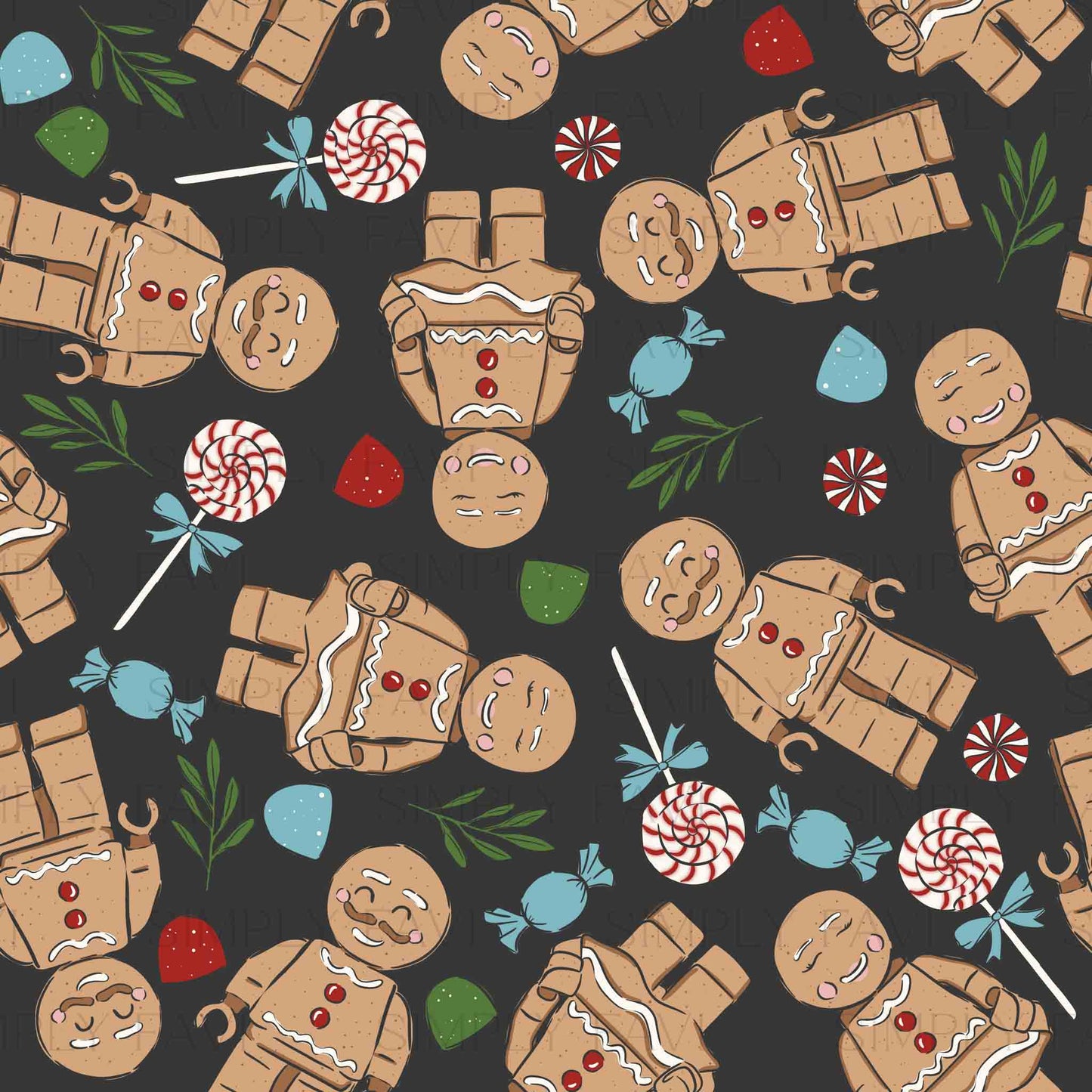 Gingerbread Blocks | Blue Candy