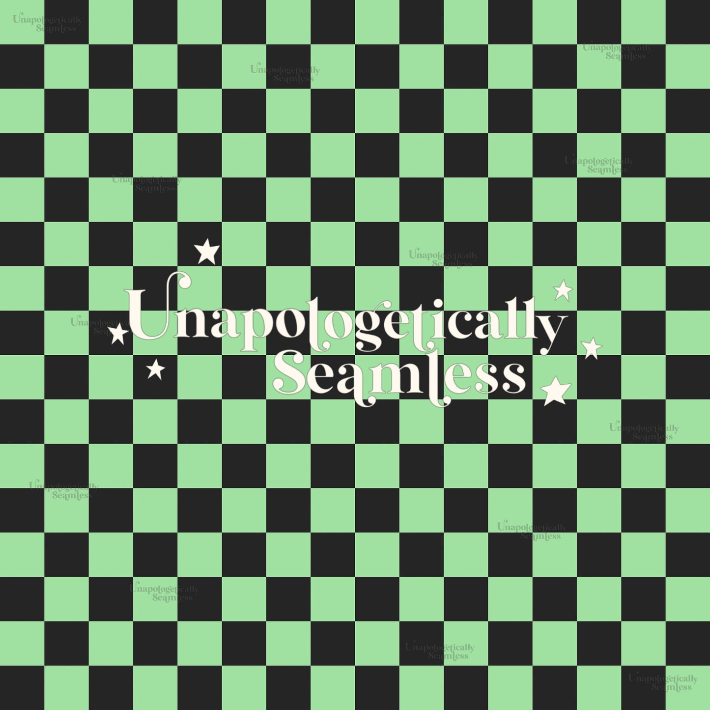 Green Spooky Checkered