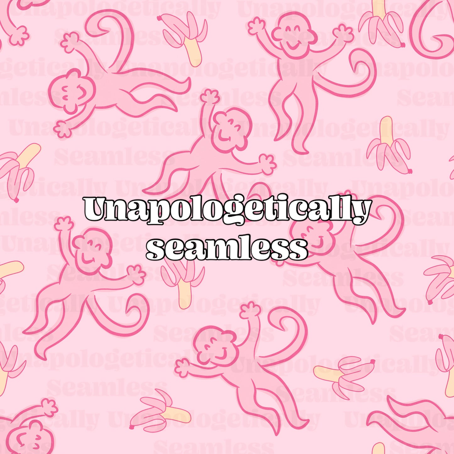 Monkey and Bananas Pink