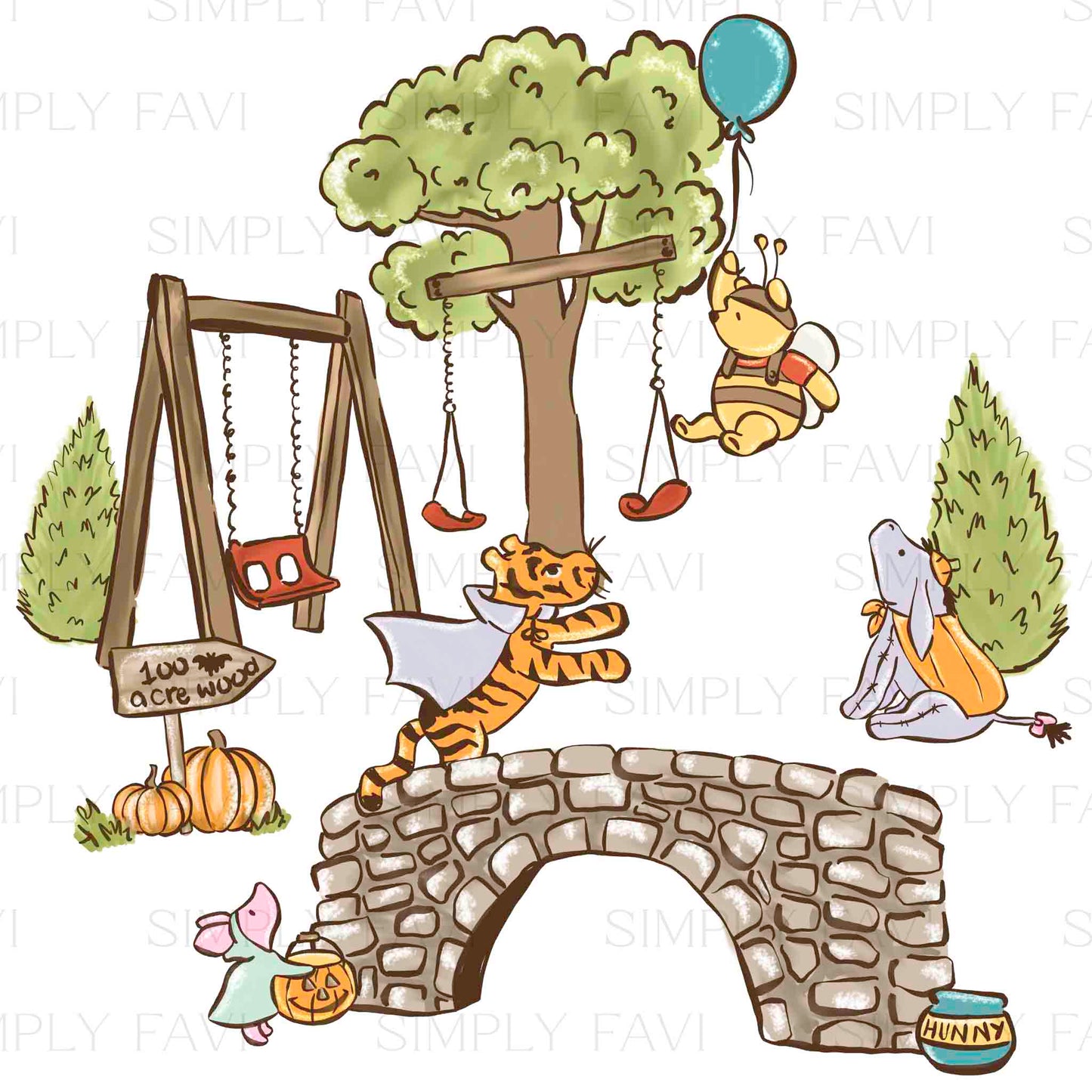 100 Haunted Acre Woods