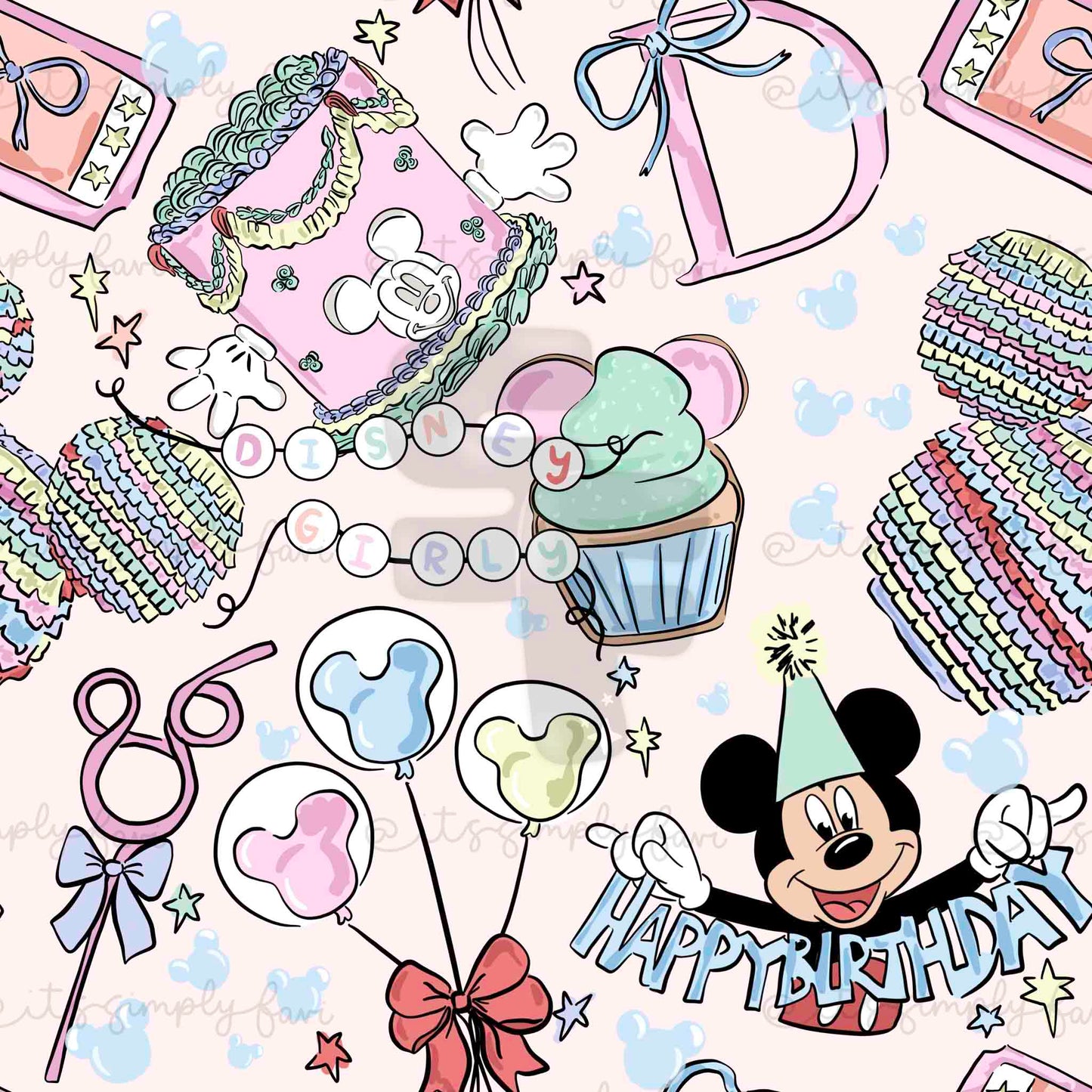 Birthday Magic -Scattered Muted Bundle