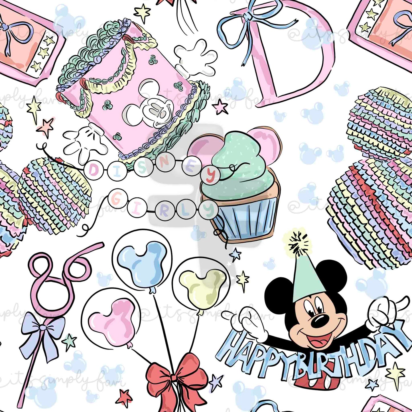 Birthday Magic -Scattered Muted Bundle