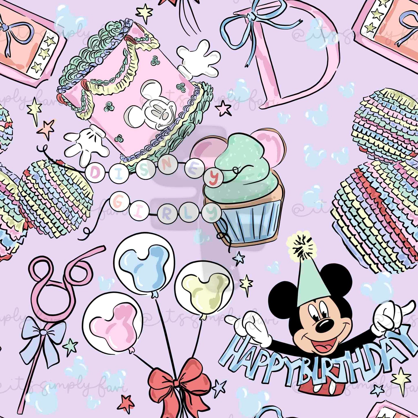 Birthday Magic -Scattered Muted Bundle