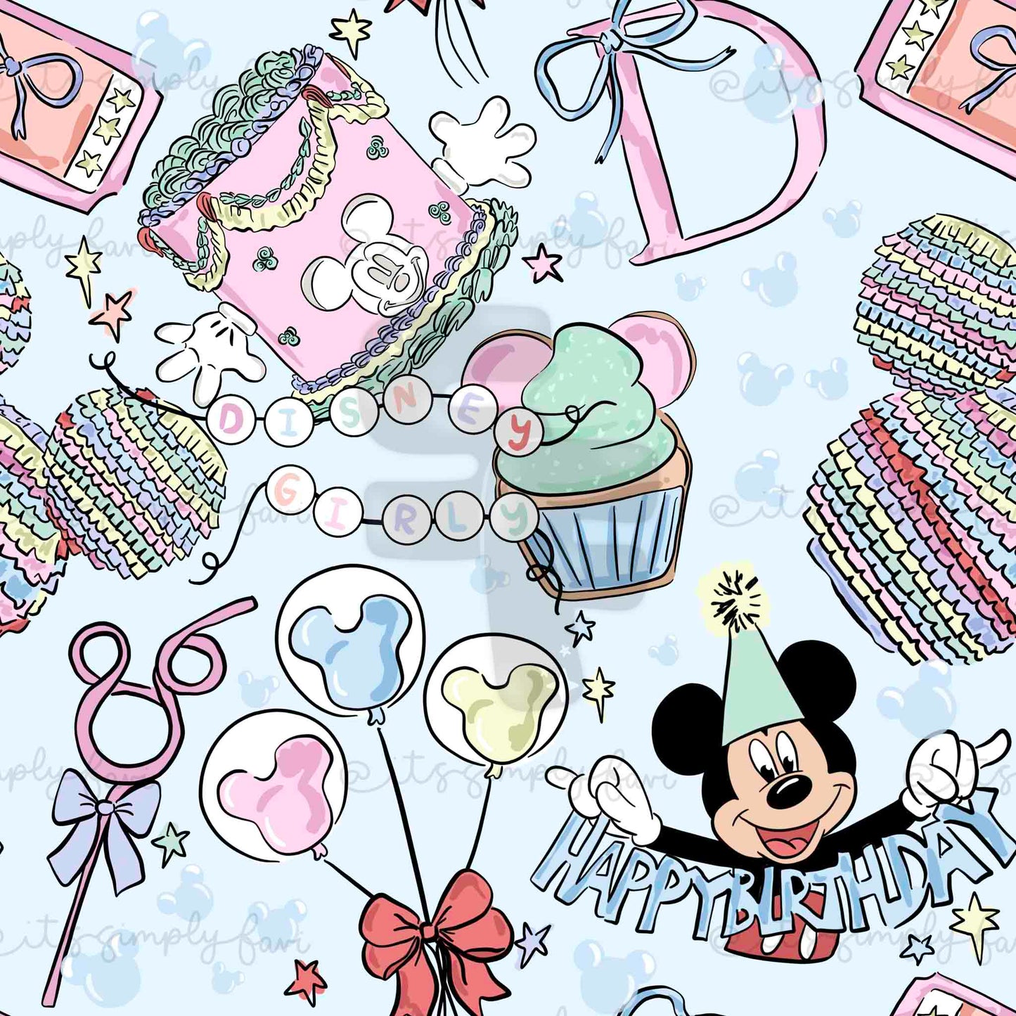 Birthday Magic -Scattered Muted Bundle