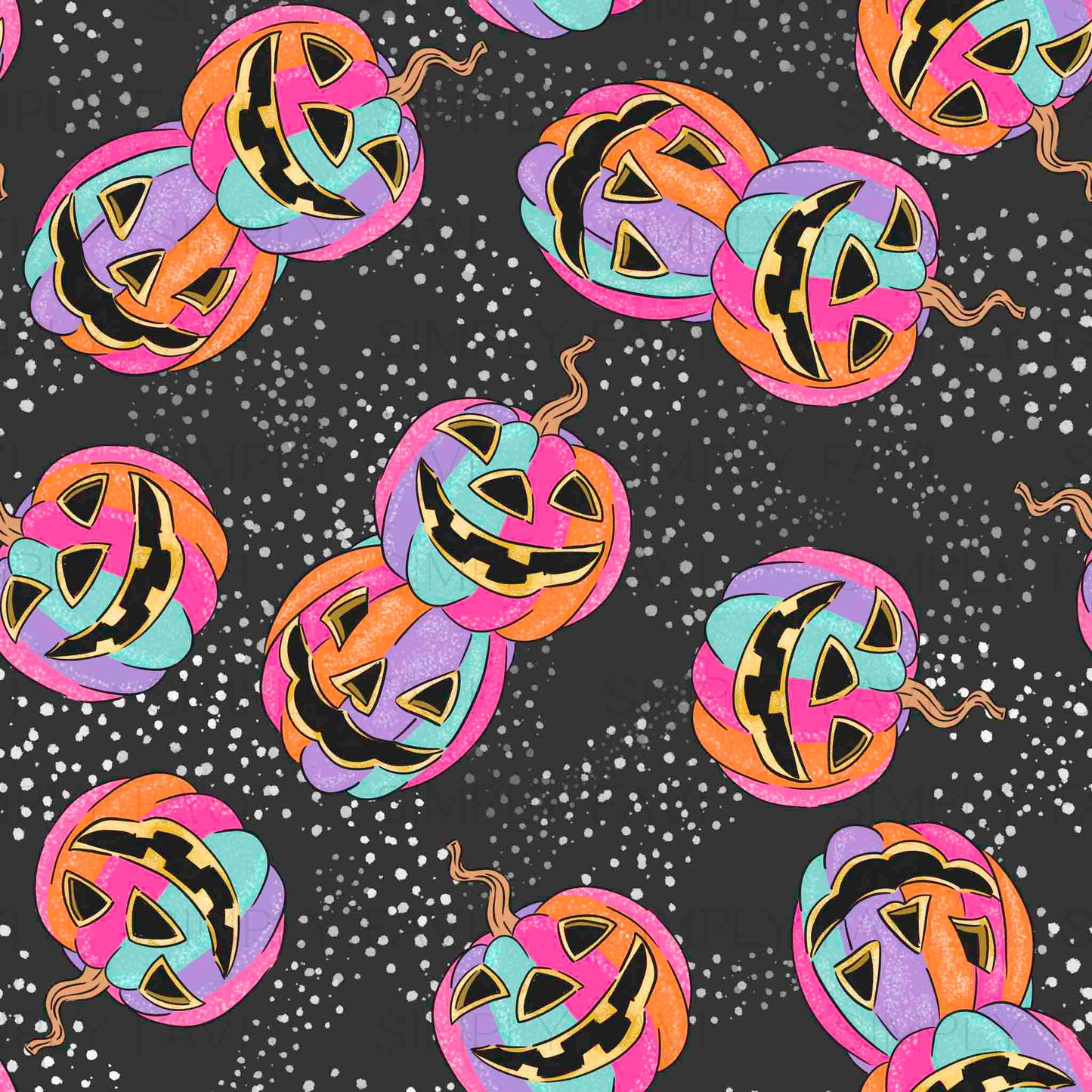 Semi Exclusive | Bright Girly Pumpkin Set (3 ea.)