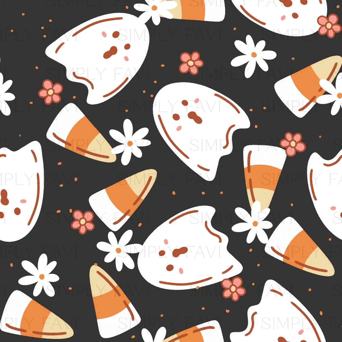 Candy Ghosts Floral (set)