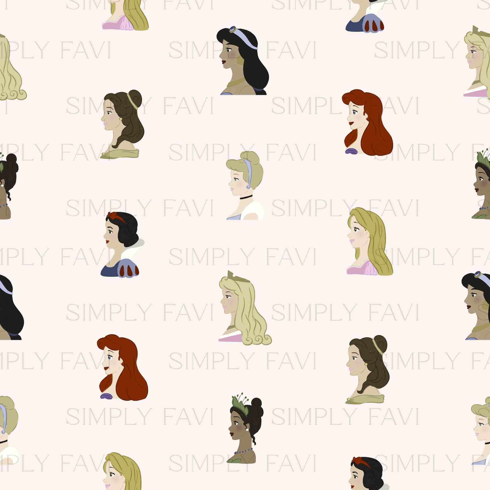 Princess Profil Princess Profile (set of 4) – Simply Favi