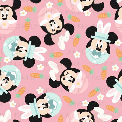 Easter Mouse w/ Flowers (set of 4)