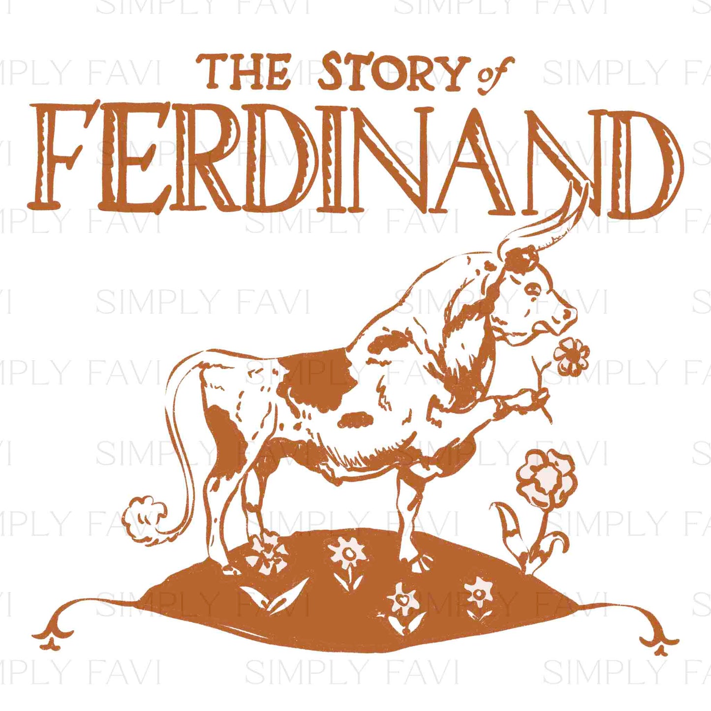 Ferdinand Book Cover (by set)