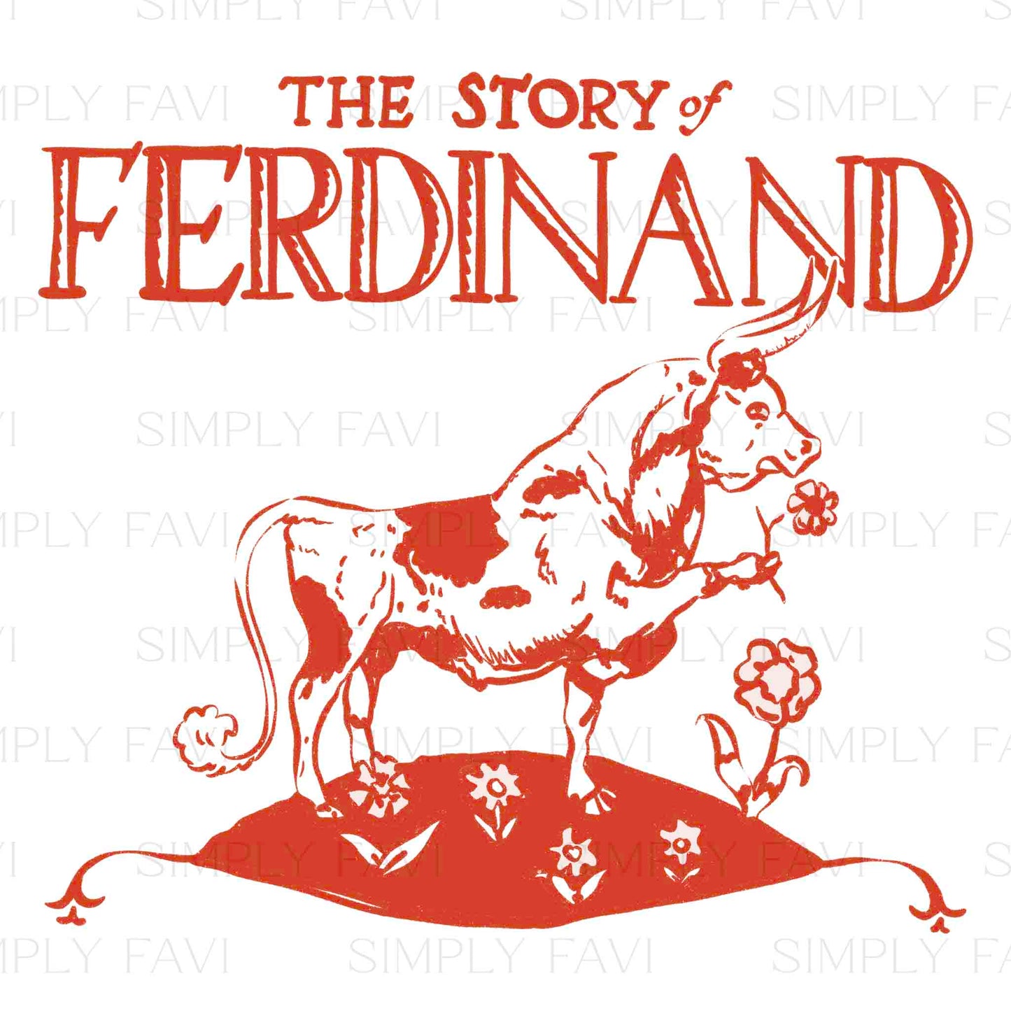 Ferdinand Book Cover (by set)