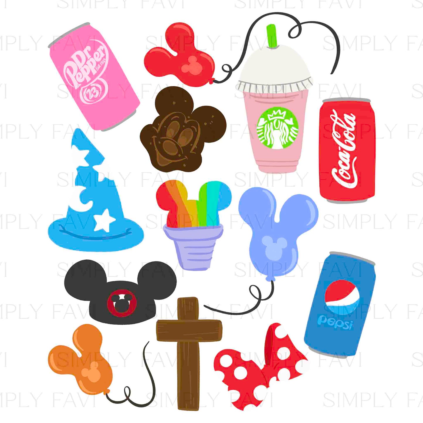 Favorite Things PNG (set)