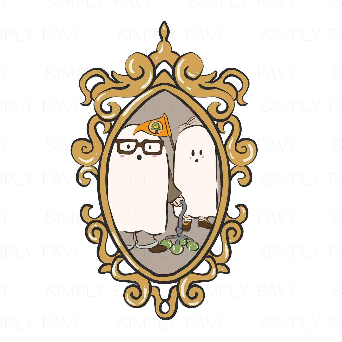 Ghostie Frames PNG Set