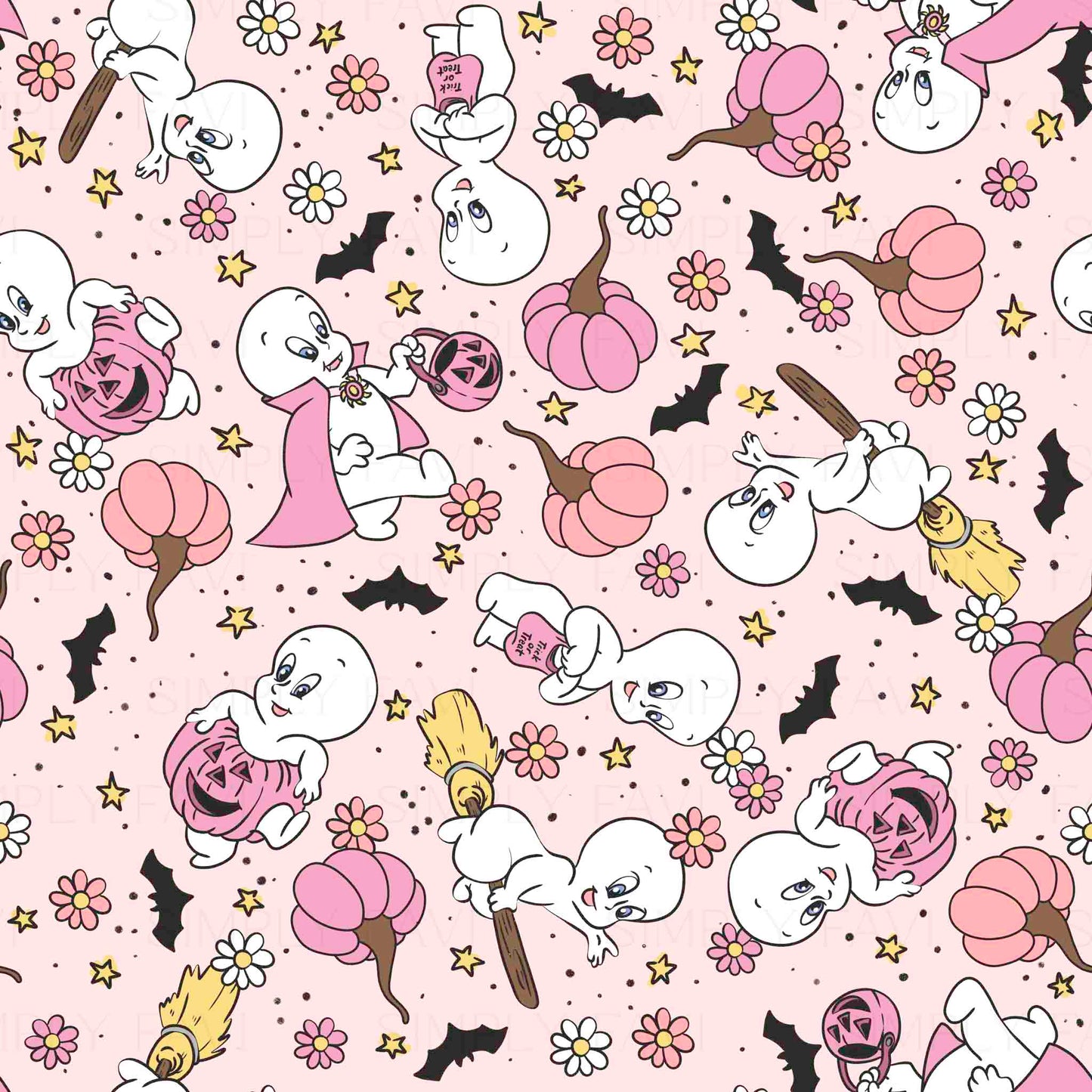 Friendliest Ghostie Revamp (7 Seamless, 4 PNGs, 1 Cup File)