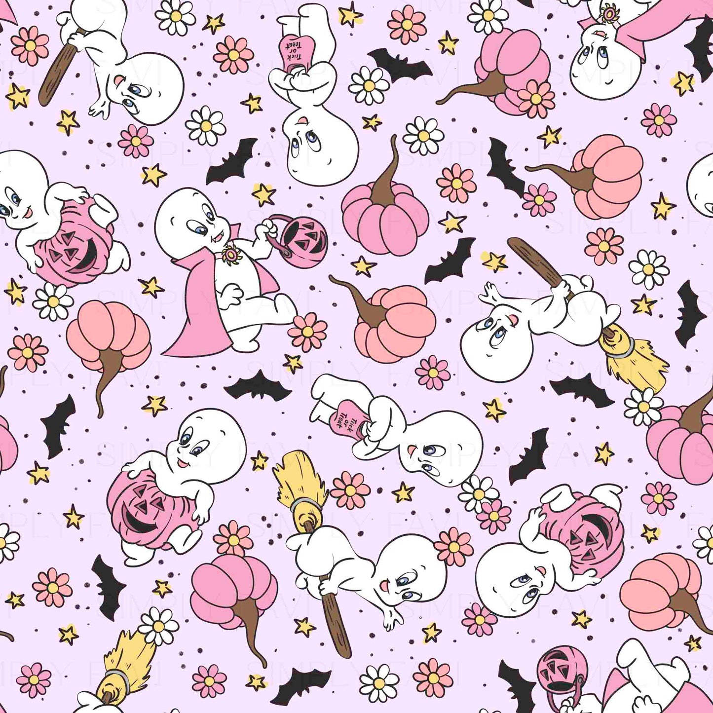 Friendliest Ghostie Revamp (7 Seamless, 4 PNGs, 1 Cup File)