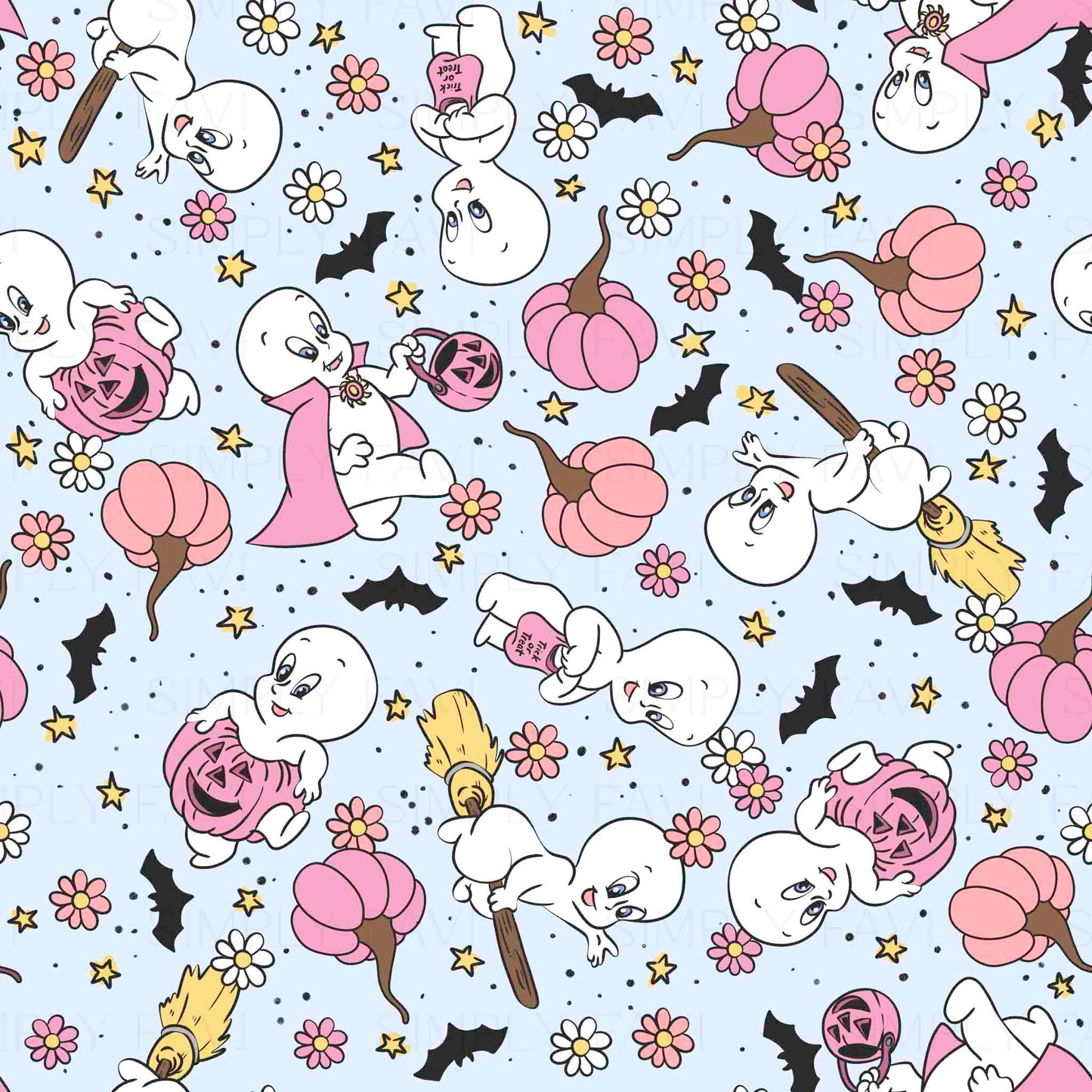 Friendliest Ghostie Revamp (7 Seamless, 4 PNGs, 1 Cup File)