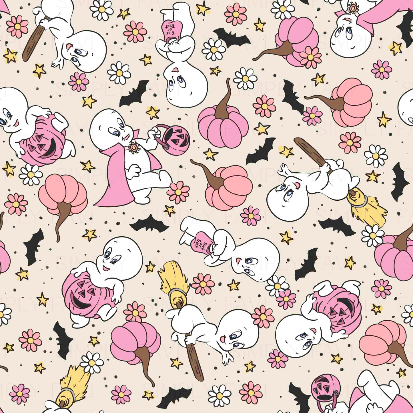 Friendliest Ghostie Revamp (7 Seamless, 4 PNGs, 1 Cup File)